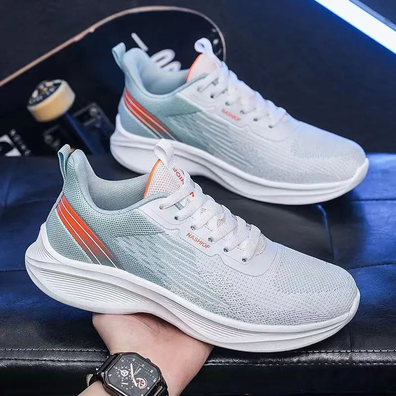 2025 Men’s Outdoor Sneakers Lightweight Versatile Soft Soled Casual Running Shoes with Slip Resistant Design