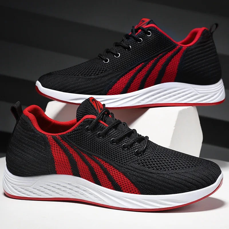 Men’s Running Shoes Lightweight Breathable Fashion Trendy Korean Style Lace-Up Casual Sneakers for Men Running Shoes for Men