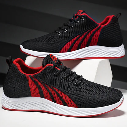 Men’s Running Shoes Lightweight Breathable Fashion Trendy Korean Style Lace-Up Casual Sneakers for Men Running Shoes for Men
