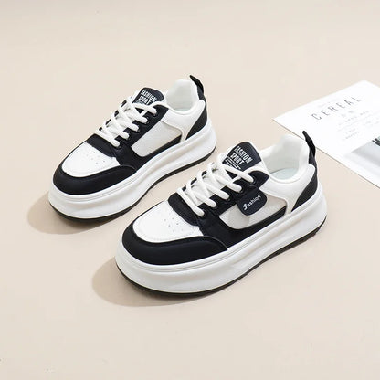 Summer 2025 Women’s Sneakers Thick Sole Casual Shoes Breathable Lightweight Sports Footwear