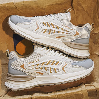 Men’s Sneaker Thick Sole Basketball Shoes Breathable Mesh Sports Shoes New Autumn Style Korean Fashion for Running