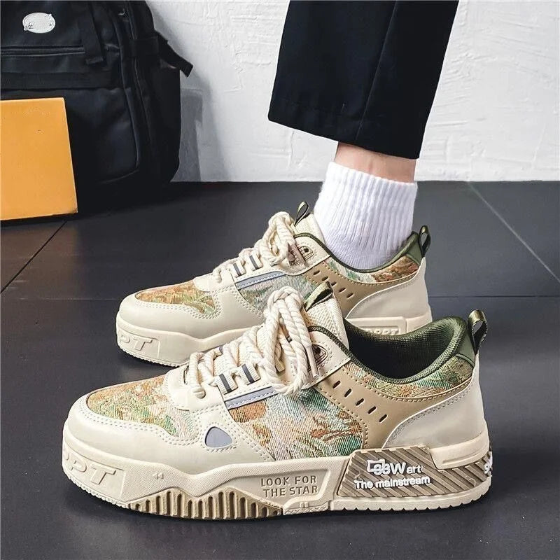 New Arrival Thick Sole Sneakers Slip-Resistant Durable Casual Shoes for Outdoor Affordable Athletic Footwear for Men