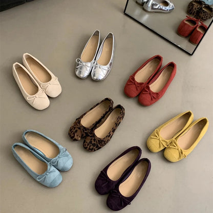 French Vintage Ballerina Flats for Women – Affordable High-Quality Soft Loafers, Gentle Fairy Style Breezy Spring Shoes