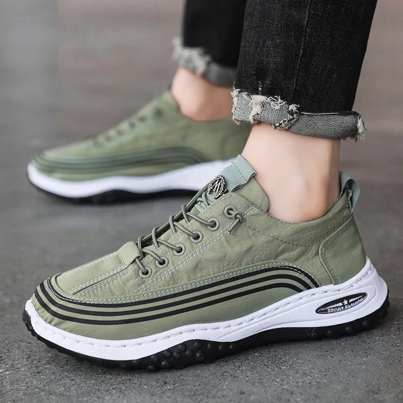 2025 Myway New Men’s Running Shoes Lightweight Slip-On Walking Shoes Without Lacing Casual Sneakers for Outdoor
