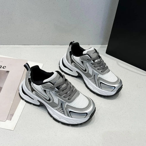 2025 New Women’s Clunky Sneakers Thick Sole Non Slip Sneakers for Running Gym and Casual Wear