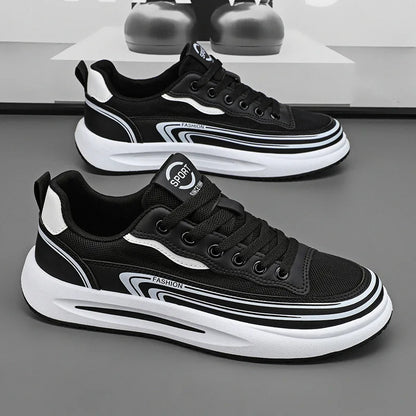 Direct Sales Men’s Casual Sneakers Breathable Mesh Upper for Walking Style Shoes Thick Sole Trainer for Youngster