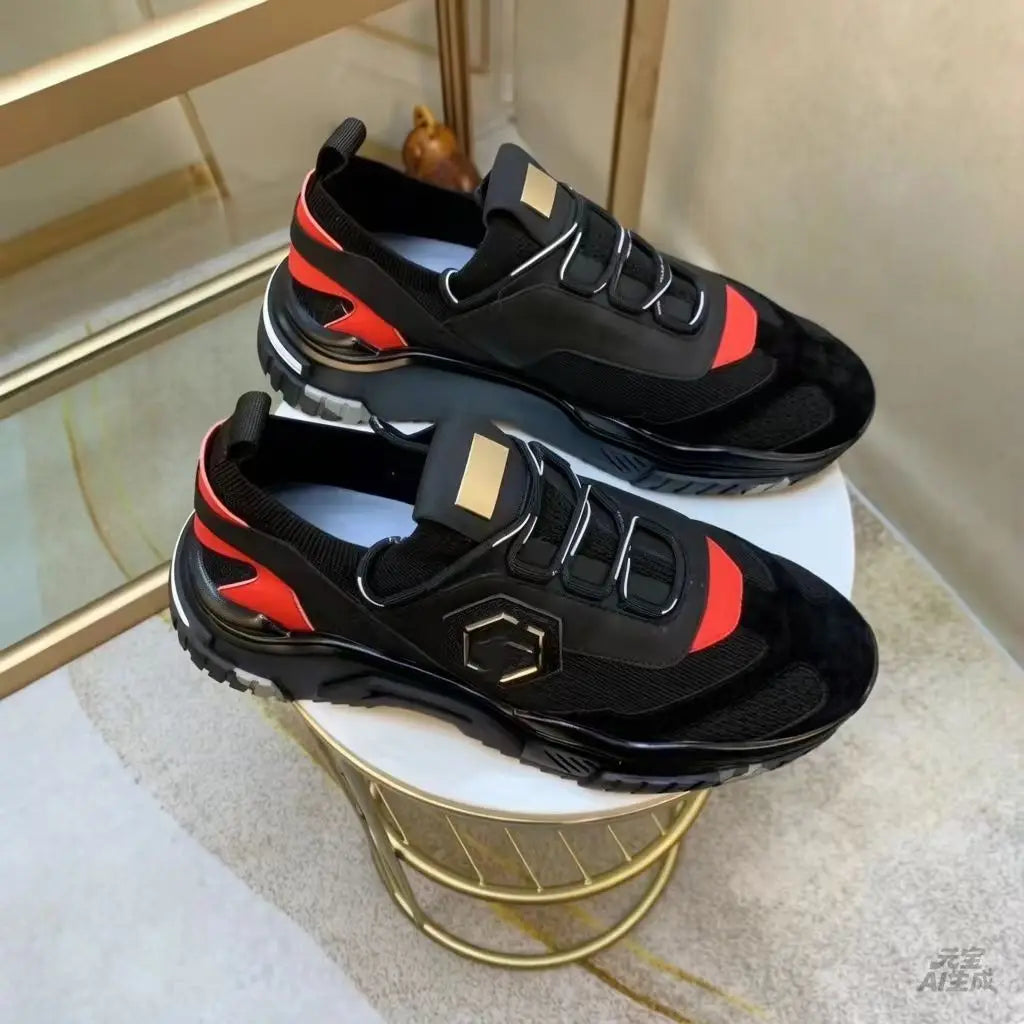 Light Luxury Original Wear-resistant and Versatile Fashion Trend Sports Thick Sole Anti slip Shock-absorbing Running Shoes
