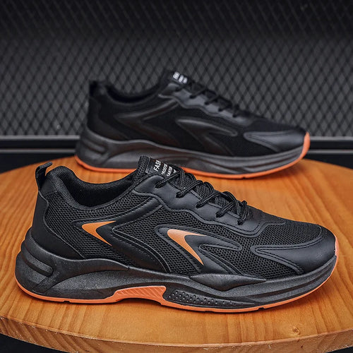 2025 New Design Men’s Sneaker Breathable Thick-Soled Sport Shoes Comfortable Elastic Sole Athletic Shoes for Daily Wear
