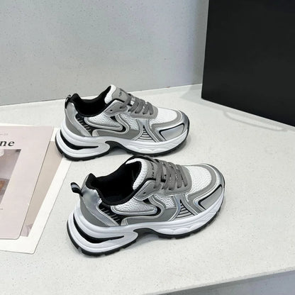 2025 New Women’s Clunky Sneakers Thick Sole Non Slip Sneakers for Running Gym and Casual Wear