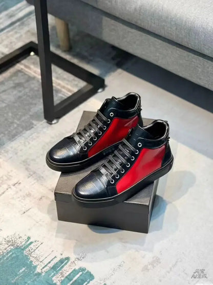 Luxurious original leather breathable willow nail casual board men’s shoes