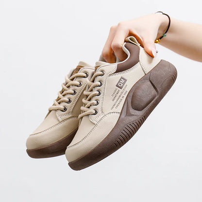 Hot Selling Women Sneaker Spring Popular Casual Running Shoes Thick Sole Height Increase Comfortable Loose Round Toe