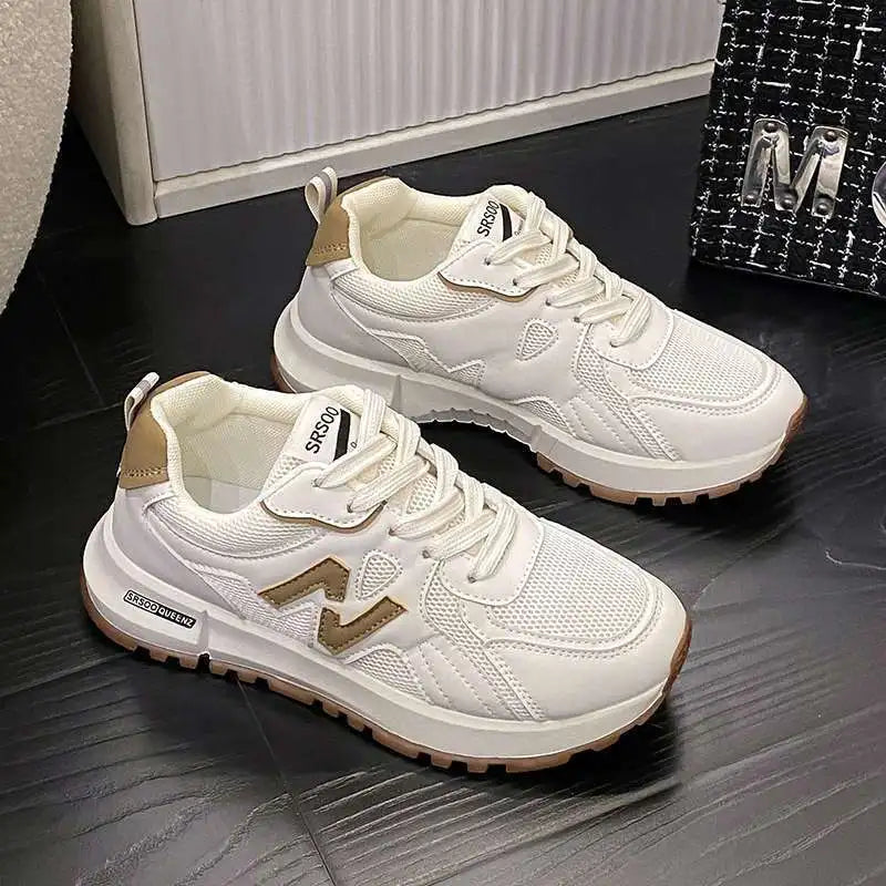 2025 Spring Women’s Sneakers Lightweight Casual Running Shoes Slip Resistant Soft Sole Versatile Sneakers for Daily Wear