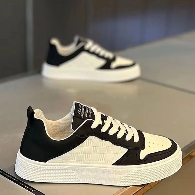 2025 Summer Men’s Round Toe Sneakers Casual Sports Shoes with Superior Traction for Outdoor Activities