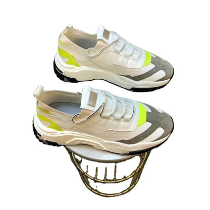 Trendy Brand Light Luxury Lace up Spring and Summer Casual Shoes, Versatile Youth Sports Shoes