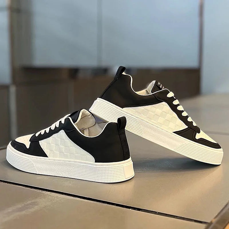 2025 Summer Men’s Round Toe Sneakers Casual Sports Shoes with Superior Traction for Outdoor Activities