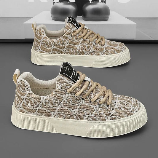 Myway New Men’s Casual Canvas Shoes Thick-Soled Height Increasing Shoes for Stylish Comfort Fashion  Sneaker Foe Men