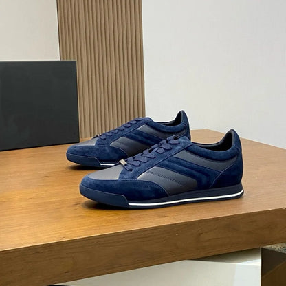 Men Shoes Flat-bottomed Men’s Low Top Casual Shoes Genuine Leather Cowhide Lace Up Sports Shoes All Season Shoes