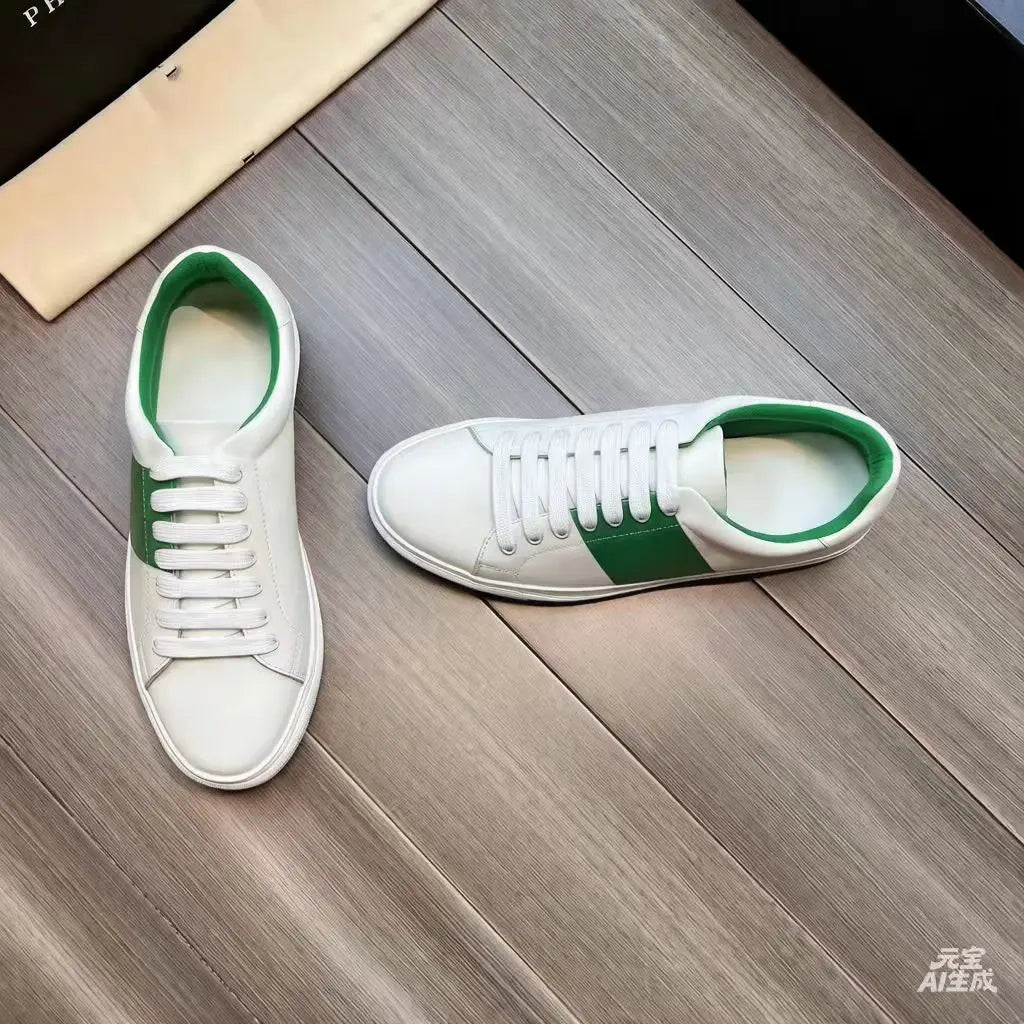 Original Luxury Genuine Leather Fashionable Versatile Breathable Casual Sports Shoes Board Shoes
