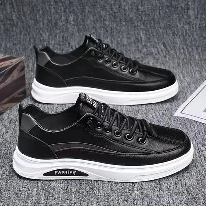 High Quality Men’s Casual Shoes Flat White Sports Shoes Affordable Sneakers Trendy Slip-On Athletic Shoes for Men