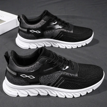 2025 Men’s Running Shoes Soft Sole Breathable Casual Sneakers Fashionable Slip on Sports Shoes for Men