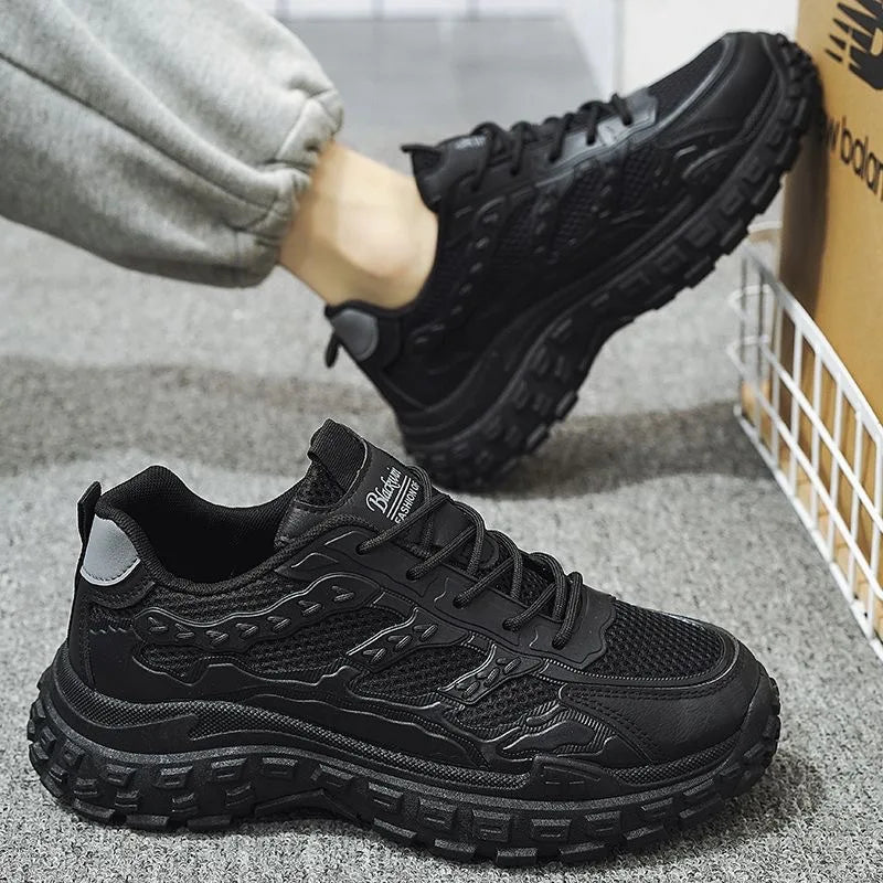High Quality Men’s Sneakers Casual Sport Shoes Trendy Design with Non-Slip Thick Sole Stylish Sneakers for Men