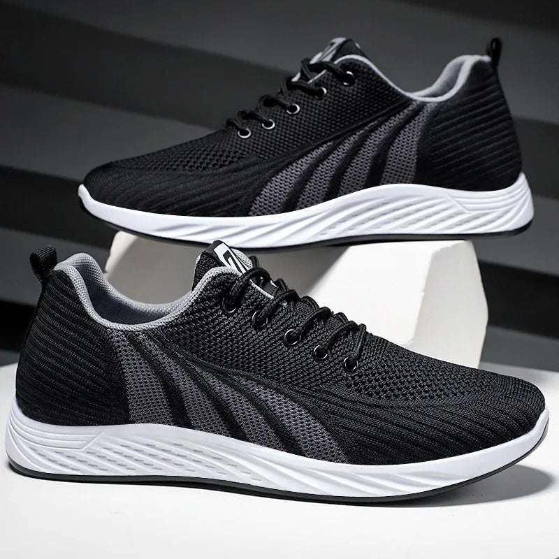 Men’s Running Shoes Lightweight Breathable Fashion Trendy Korean Style Lace-Up Casual Sneakers for Men Running Shoes for Men