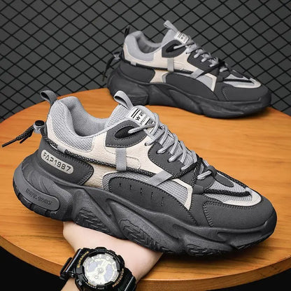 Myway Classic Men’s Sports Shoes Thick-Soled Sneakers for Outdoor Climbing Daily Wear Stylish Sneakers for Men