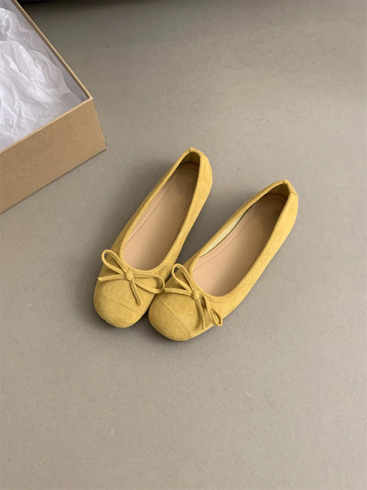 French Vintage Ballerina Flats for Women – Affordable High-Quality Soft Loafers, Gentle Fairy Style Breezy Spring Shoes
