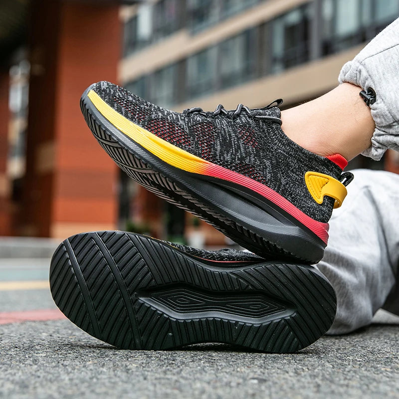 Wholesale Men’s Breathable Casual Running Sports Shoes New Fashion Comfortable Sneakers New Style Walking Shoes Lace-up 2025