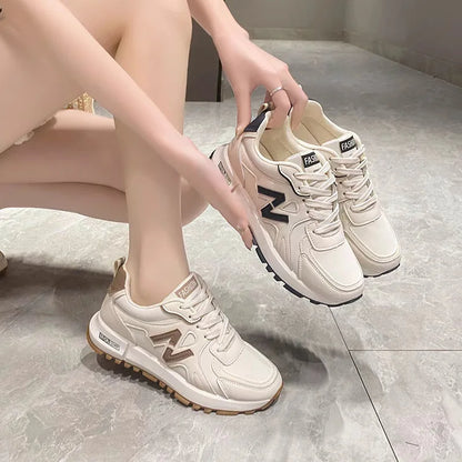 2025 Spring Women’s Sneakers Lightweight Casual Running Shoes Slip Resistant Soft Sole Versatile Sneakers for Daily Wear
