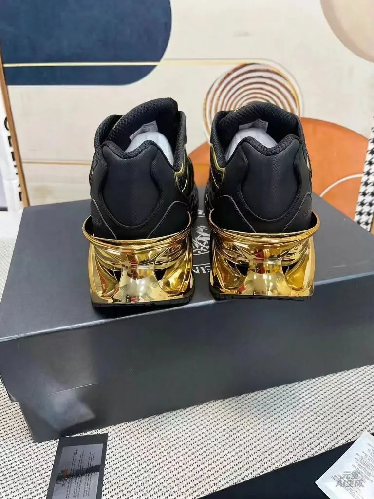 Light Luxury Electroplated peak Bottom Trendy Sports Shoes, Breathable, Comfortable and Versatile Casual Shoes