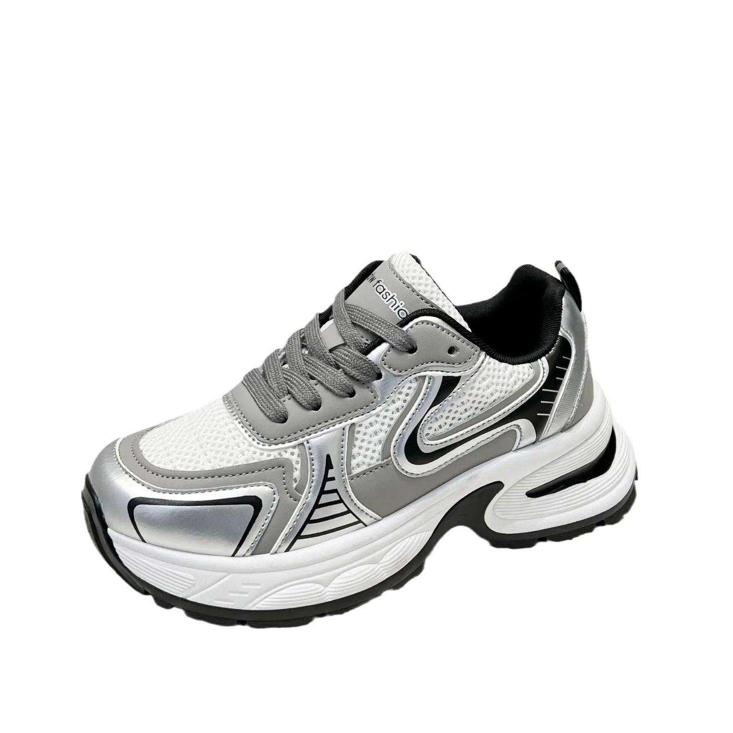 2025 New Women’s Clunky Sneakers Thick Sole Non Slip Sneakers for Running Gym and Casual Wear
