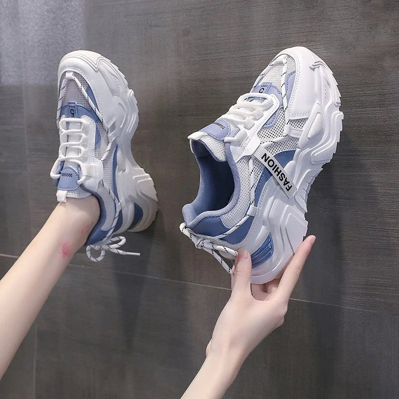 2025 Myway Women’s Clunky Sneakers Breathable Mesh Casual Running Shoes Lightweight Comfortable Sports for Gym