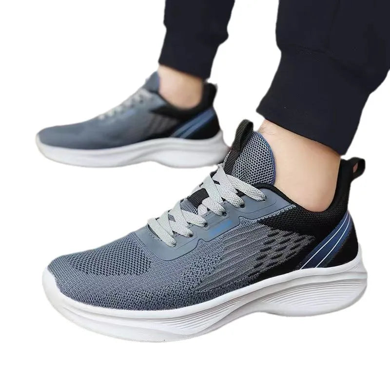 2025 Men’s Outdoor Sneakers Lightweight Versatile Soft Soled Casual Running Shoes with Slip Resistant Design