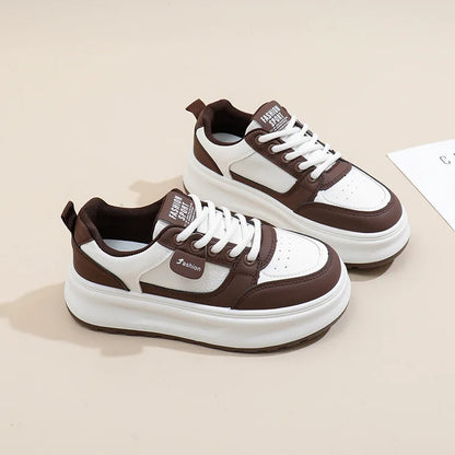 Summer 2025 Women’s Sneakers Thick Sole Casual Shoes Breathable Lightweight Sports Footwear