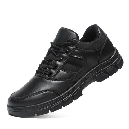 2025 New Trend Men’s Leather Casual Shoes Non-Slip Lace-Up Sneaker Fashion Travelling Shoes for Comfort and Style