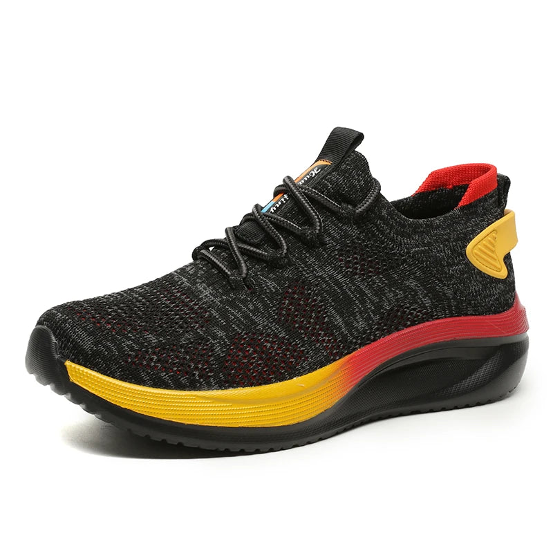 Wholesale Men’s Breathable Casual Running Sports Shoes New Fashion Comfortable Sneakers New Style Walking Shoes Lace-up 2025