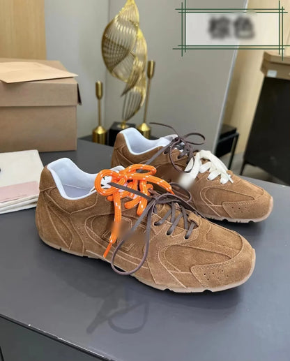 High Quality Designer Two-Color Shoelace Star Model Forrest Gund Training Shoes Versatile Couple Model Mesh Lining for Winter