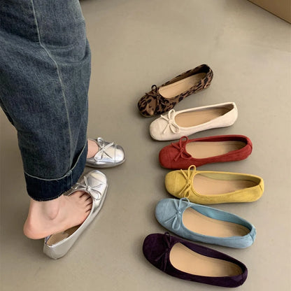 French Vintage Ballerina Flats for Women – Affordable High-Quality Soft Loafers, Gentle Fairy Style Breezy Spring Shoes