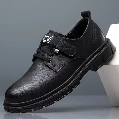New Trend Men’s Leather Shoes Classic High-Quality Cargo Shoes Waterproof Casual Dress Shoes for Male