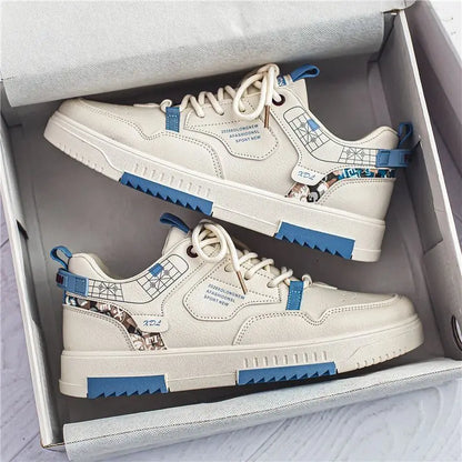 2025 New Trend Men’s Casual Sneakers Low-Top Leather Soccer Shoes for Teenager Stylish Sports Comfortable Basketball Shoes