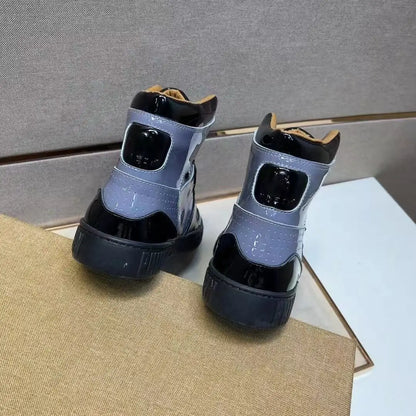 Autumn Versatile, Simple, Fashionable, Sporty Men’s Lace up Classic, Comfortable, Casual, Lightweight, High Top Shoes