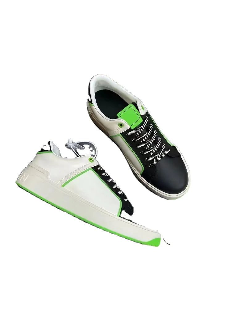 Light Luxury Leather Low Cut Lace up Trendy Shoes, Versatile Casual Shoes