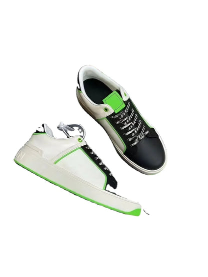 Light Luxury Leather Low Cut Lace up Trendy Shoes, Versatile Casual Shoes