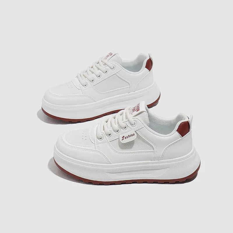 Summer 2025 Women’s Sneakers Thick Sole Casual Shoes Breathable Lightweight Sports Footwear
