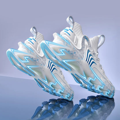 Fashion Sports Men’s Casual Shoes New Spring Breathable Shark Blade Running Shoes Men High-quality Running Sneakers