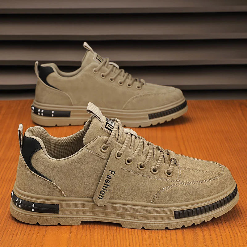 Satisfaction Guarantee Men’s Casual Board Shoes Rubber Black Sneakers Sports Shoes for Outdoor and Office Wear