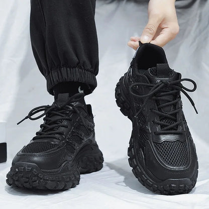 High Quality Men’s Sneakers Casual Sport Shoes Trendy Design with Non-Slip Thick Sole Stylish Sneakers for Men