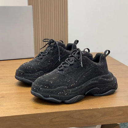 The Best Product Men Women Casual Sneakers for Platform Training Shoes Lace-Up Closure Genuine Leather Anti-slip Shock-absorbing