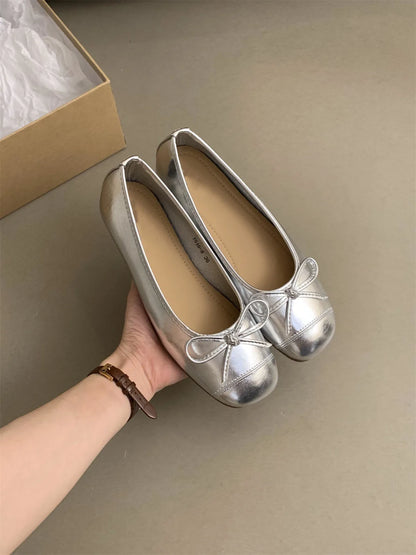 French Vintage Ballerina Flats for Women – Affordable High-Quality Soft Loafers, Gentle Fairy Style Breezy Spring Shoes